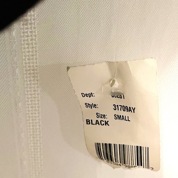 NWT Size Small Black LS Tee Criss Cross Neck SUPER SOFT EYE CANDY - Picture 8 of 8